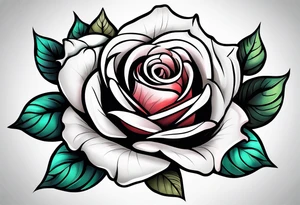 Sexy rose tattoo idea