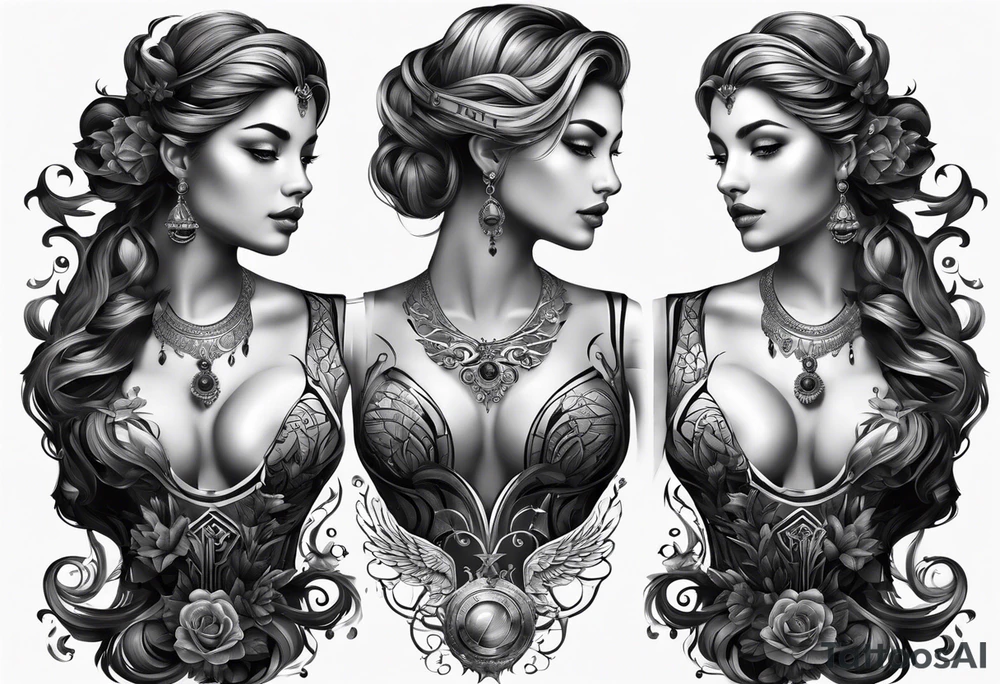 Gemini zodiac tattoo idea