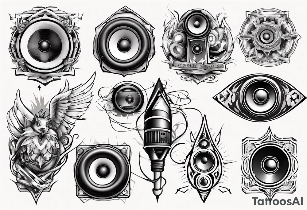 speaker tattoo idea