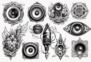 speaker tattoo idea