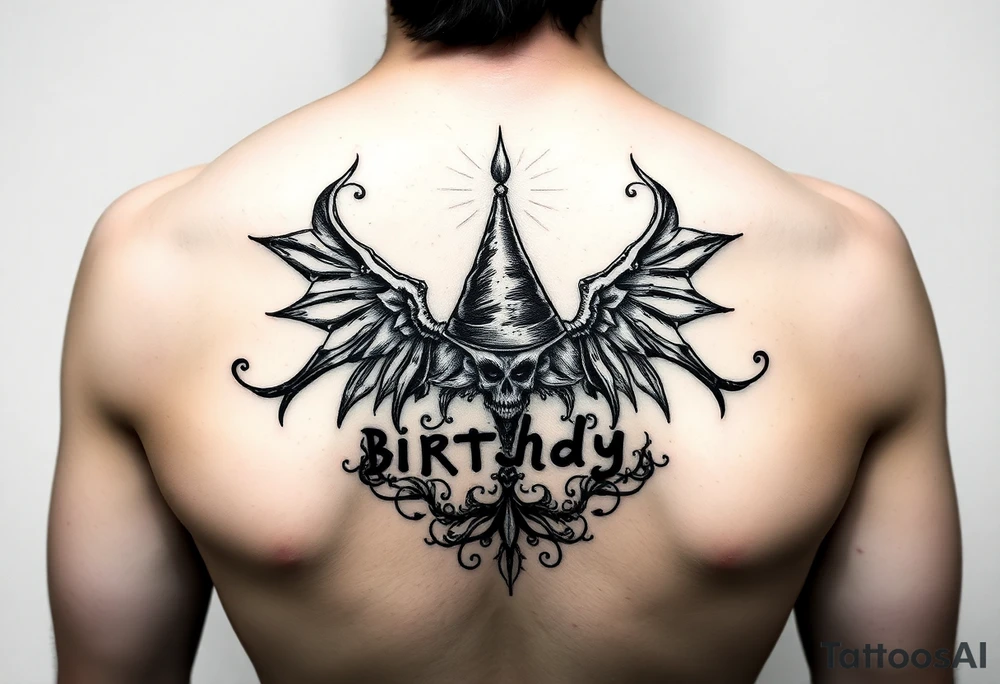 Witchy March Birthday tattoo idea