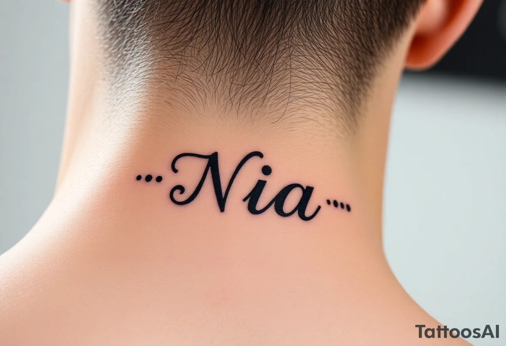 name Nia tattoo idea