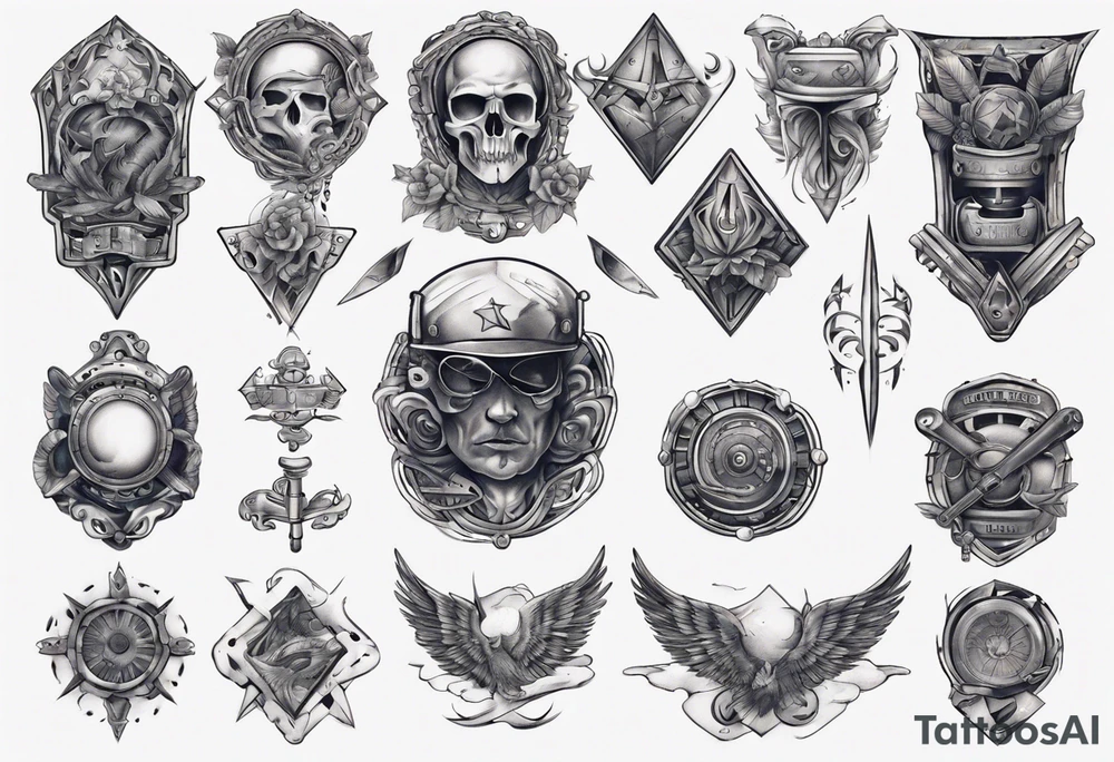 steel
blue collar tattoo idea