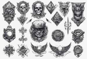 steel
blue collar tattoo idea