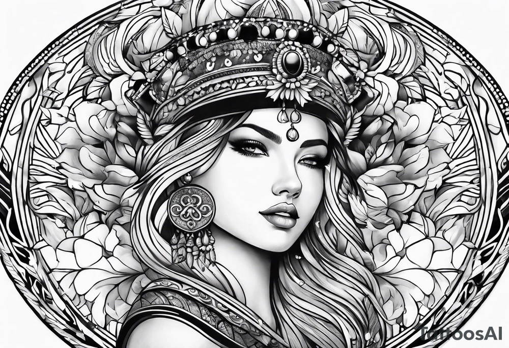 round tattoo tattoo idea