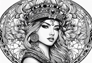 round tattoo tattoo idea