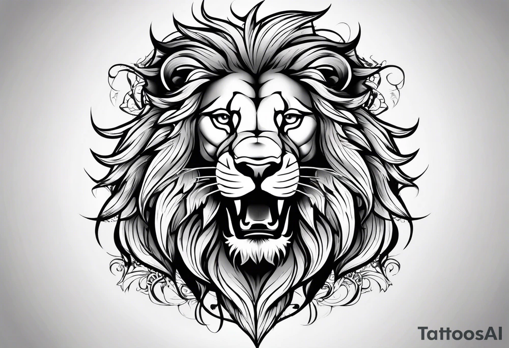 little lion tattoo idea