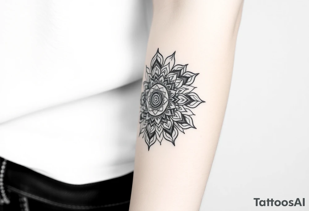 intricate mandala with sacred geometry and cosmic elements tattoo idea intricate mandala with sacred geometry and cosmic elements tattoo idea
