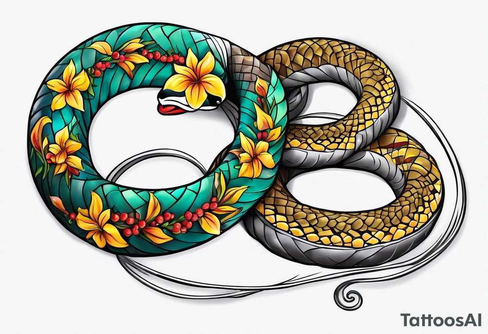 Wrist snake tattoo idea