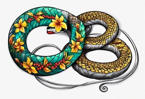 Wrist snake tattoo idea