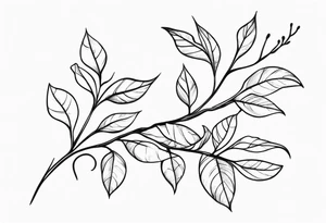 A rugged vine stem wrapping around tattoo idea