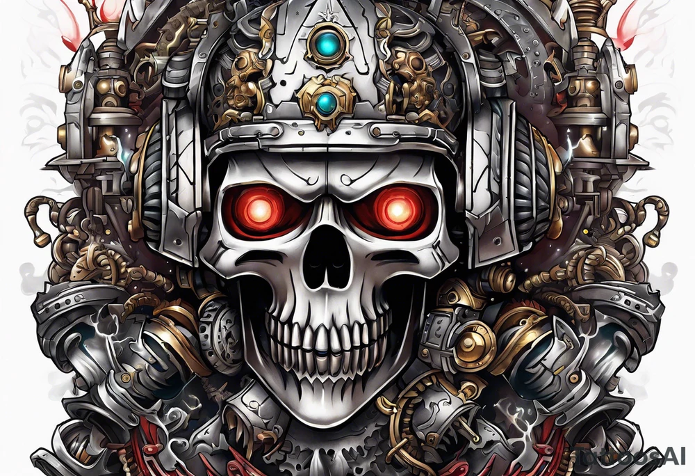 Warhammer 40k mechanicus tattoo idea