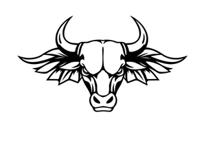 Symbol for complete surrender to master bull tattoo idea