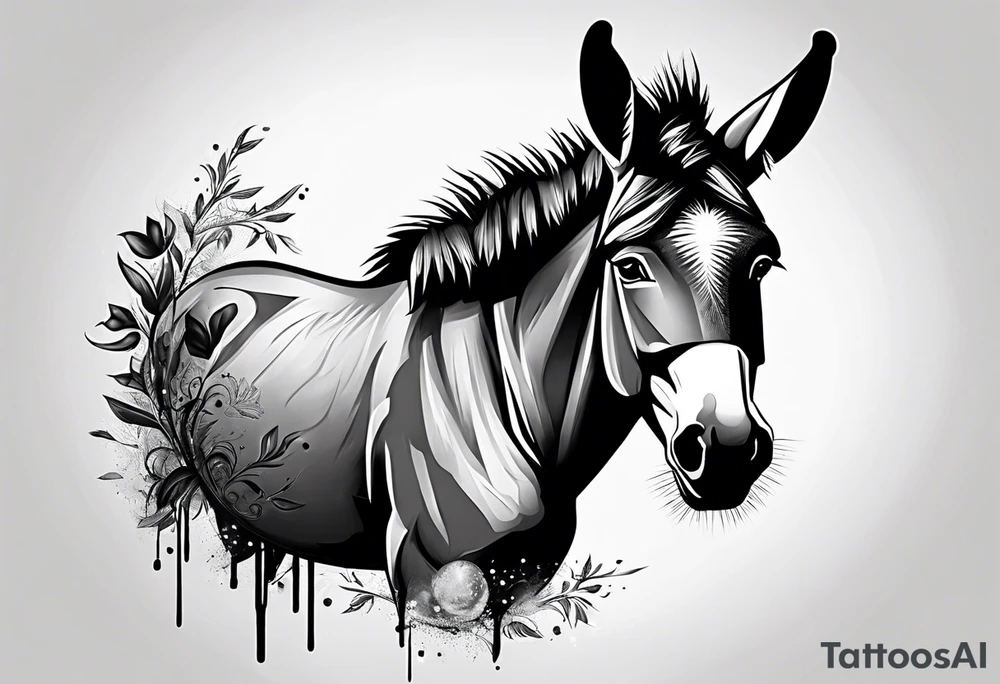Donkey tattoo idea