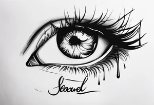 Cursing my name, wishing I stayed
Look at how my tears ricochet tattoo idea