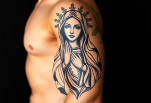 Mexican gang virgin mary tattoo idea