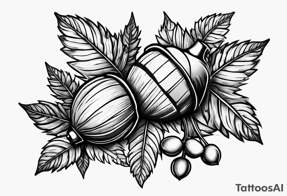 Acorn tattoo idea