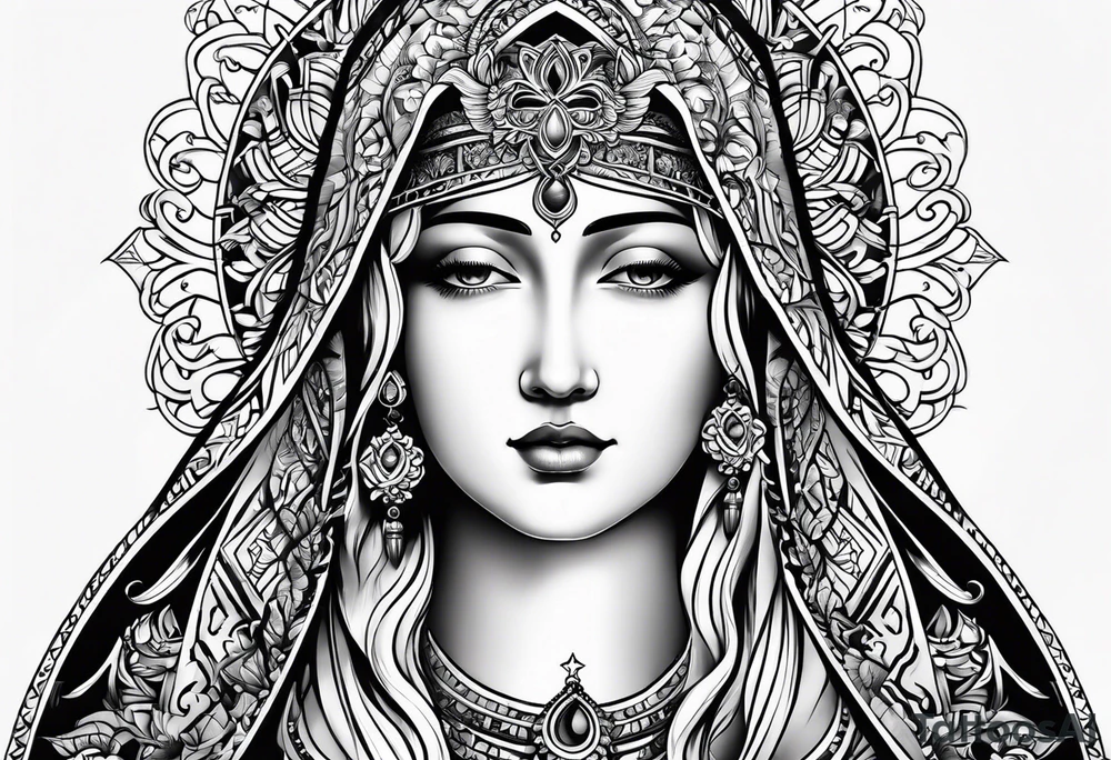 Holy Virgin tattoo idea