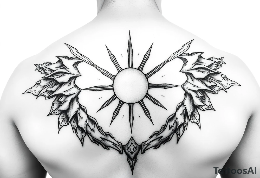 журавли на фоне заходящего солнца tattoo idea