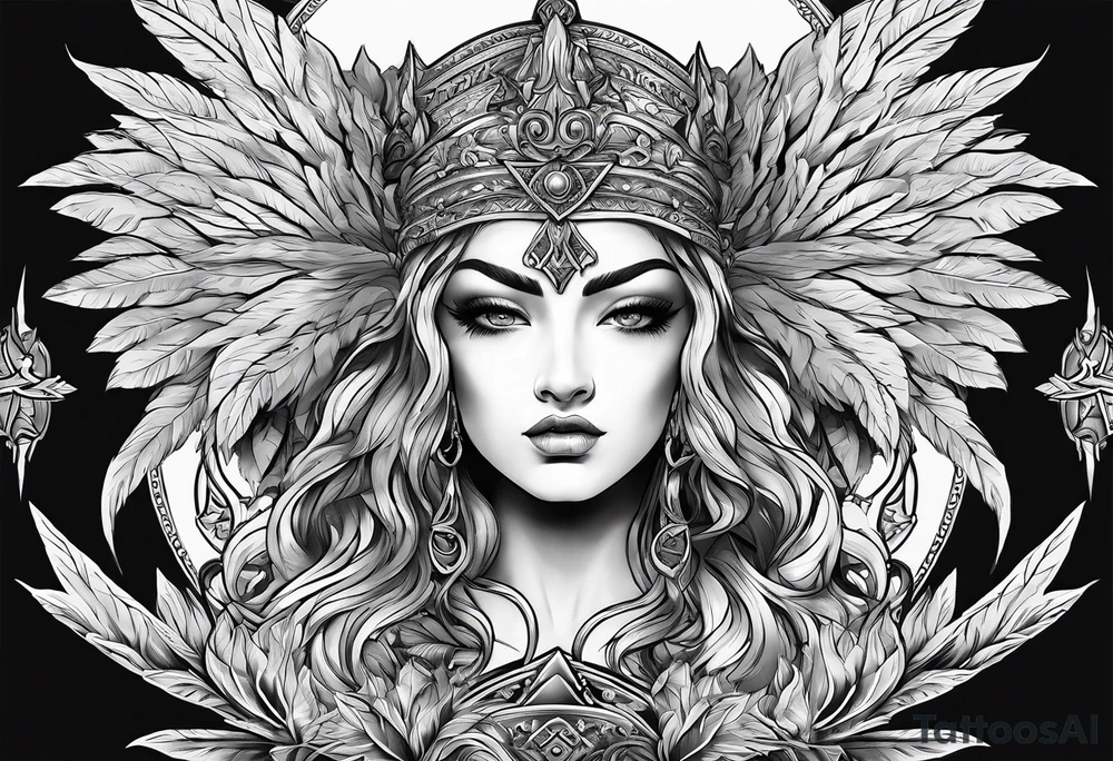 Mascusline Greek mythology lighting bolts tattoo idea