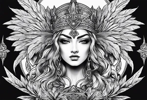 Mascusline Greek mythology lighting bolts tattoo idea