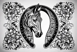 horseshoe tattoo idea