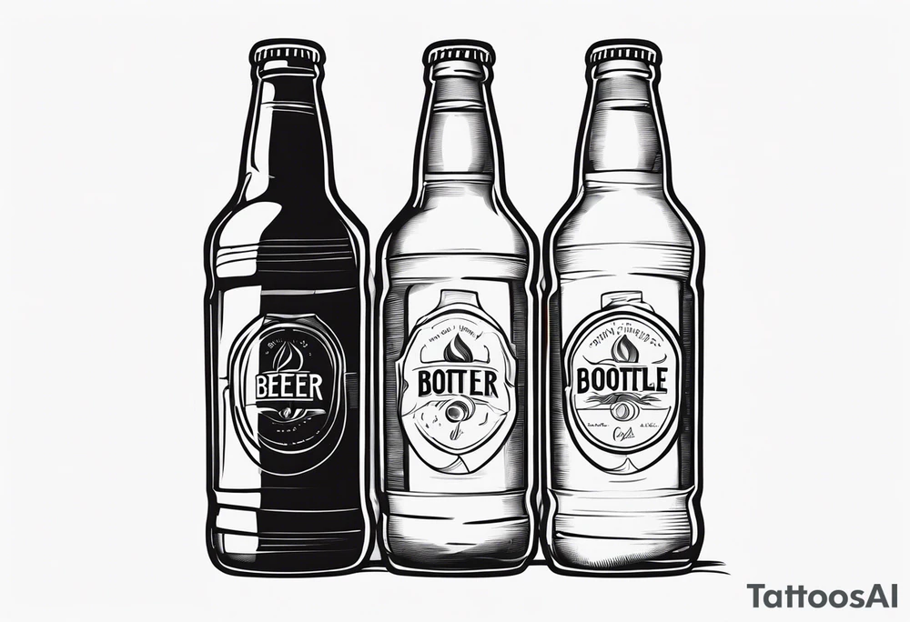 A BEER BOOTLE tattoo idea