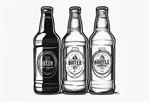 A BEER BOOTLE tattoo idea