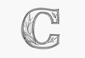letter c tattoo idea