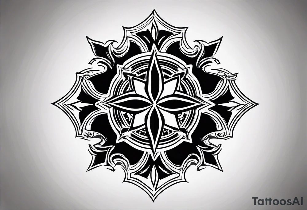 Maltese cross tattoo idea