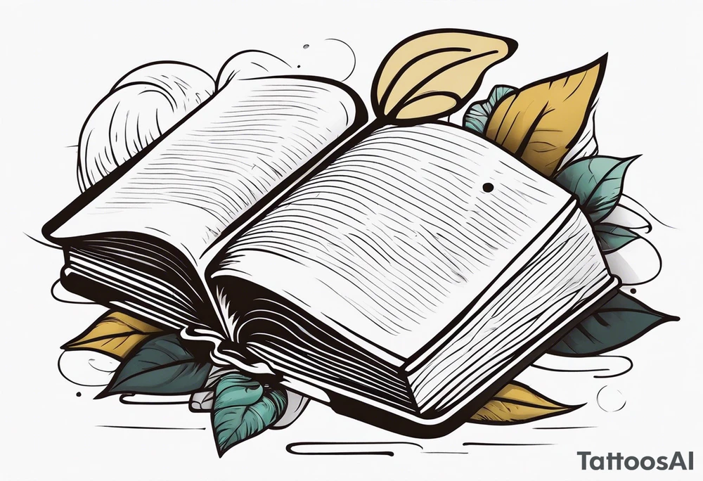 book tattoo for reading lovers tattoo idea