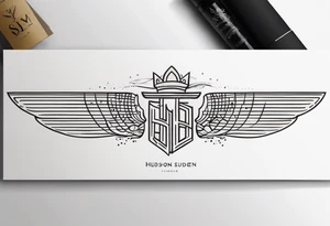 Design a tattoo with 'Hudson Sugden' inscribed on the left and right forearms. tattoo idea