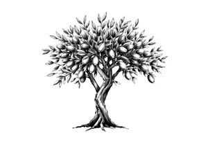 Olive tree tattoo idea