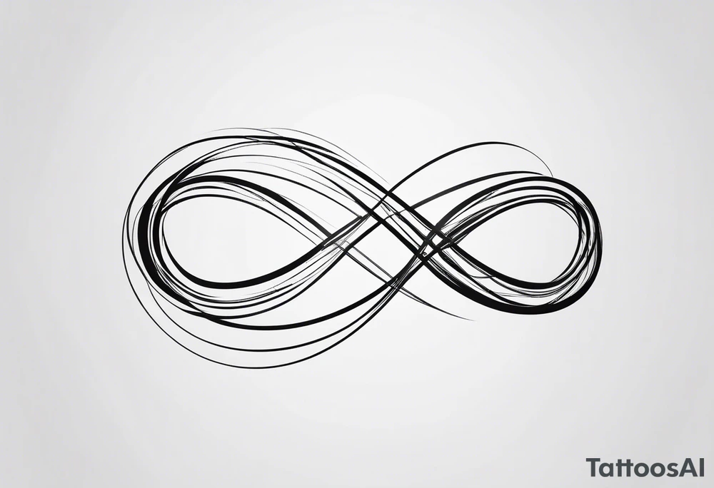 Horizontal, Simple Infinity symbol tattoo idea