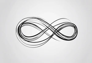 Horizontal, Simple Infinity symbol tattoo idea