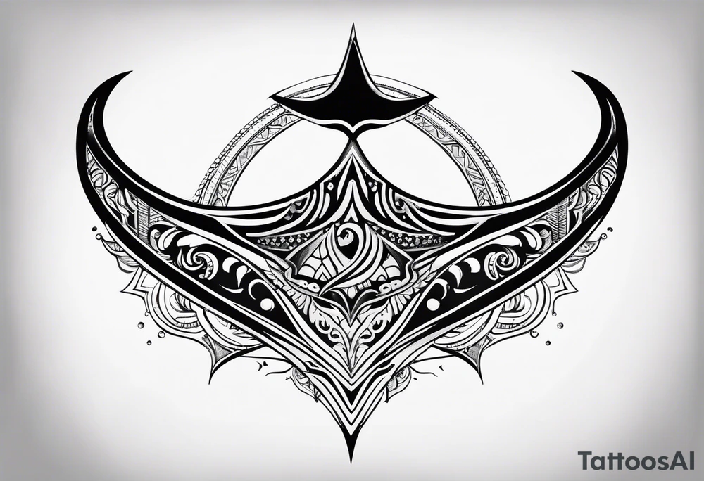 Arm band with manta ray tattoo idea