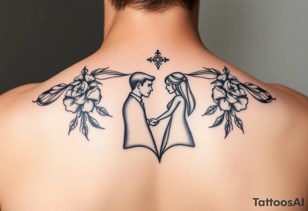 Tattoo with meaning of wife and husband being one in marriage tattoo idea