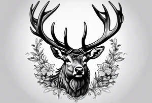 Elk Bugling tattoo idea