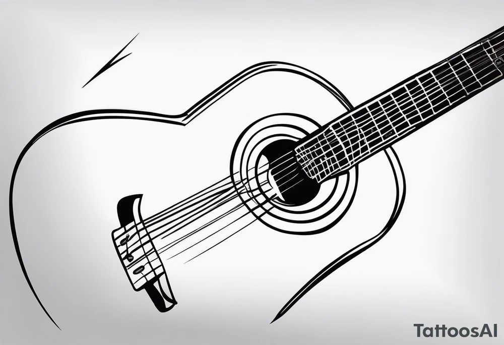 Guitar mediator tattoo idea
