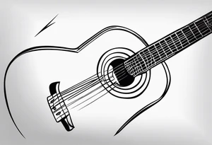 Guitar mediator tattoo idea