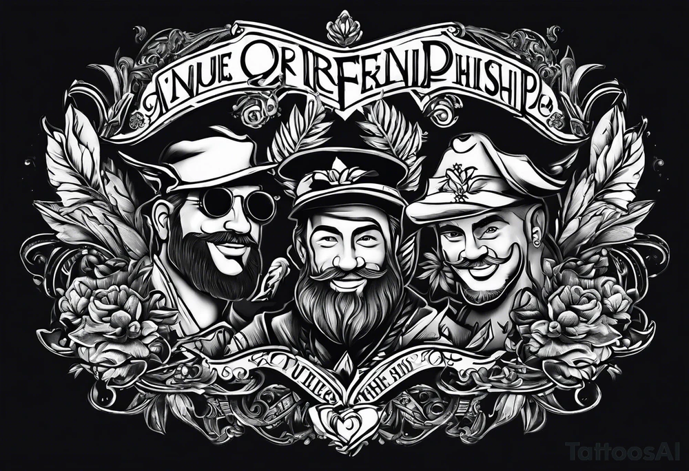this is about friendship. 10 friends, all men, from cherry hill, new jersey. tattoo idea