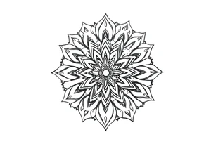 mandala with variation tattoo idea