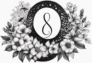 March April June November December birth flowers on infinity symbol tattoo idea