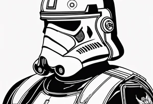 Star Wars, Captain Rex, Pistols drawn, Phoenix Squadron Helmet, tattoo idea