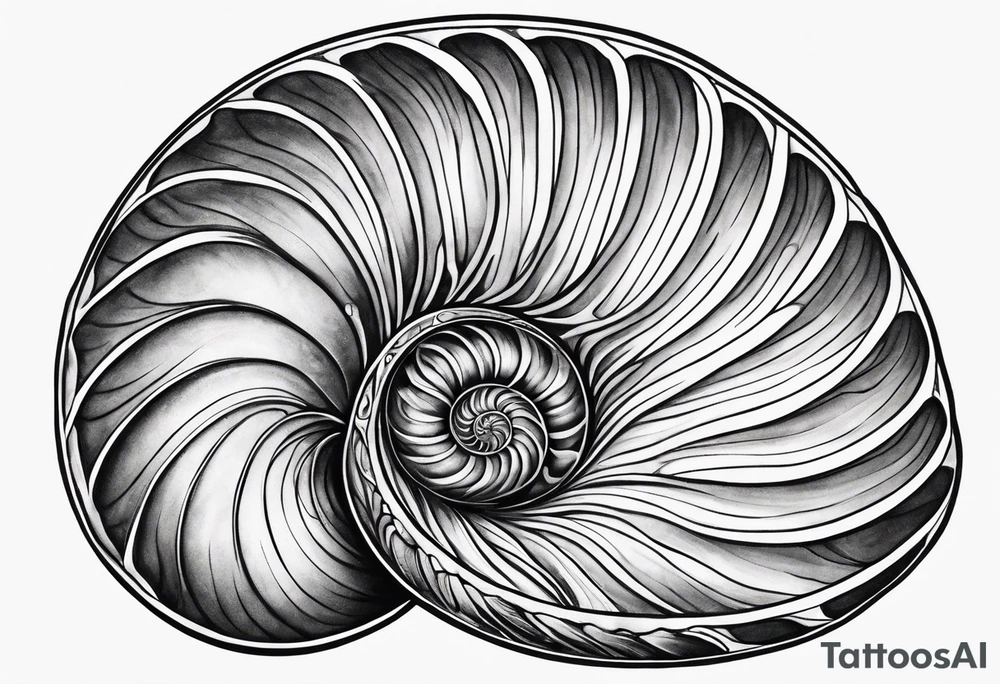 nautilus shell tattoo idea