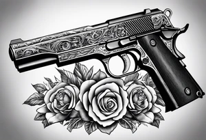 Guns with money coming out of them. tattoo idea
