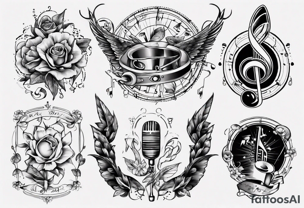 music tattoo idea