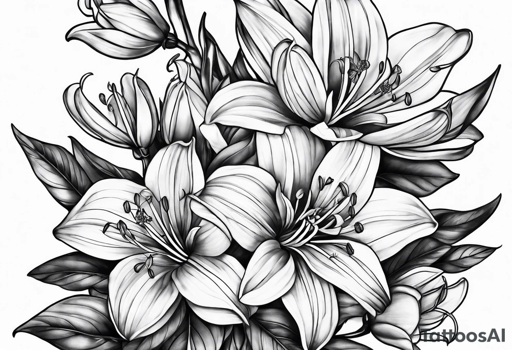 Honeysuckle tattoo idea