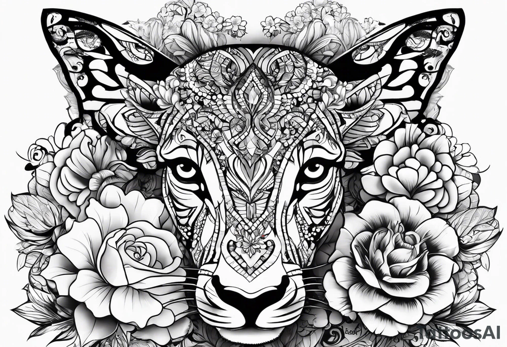 tattoo to represent that I have 3 children (girls). For inspiration I like flowers, butterflies, the beach, giraffes, tattoo idea