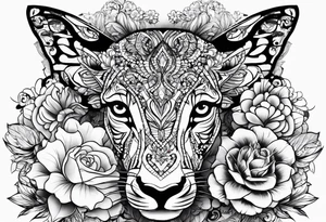 tattoo to represent that I have 3 children (girls). For inspiration I like flowers, butterflies, the beach, giraffes, tattoo idea